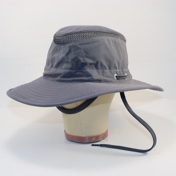 Tilley Airflo Sun Hat Grey Wide Brim UPF 50+ Size 7 3/8 - Picture 3 of 5